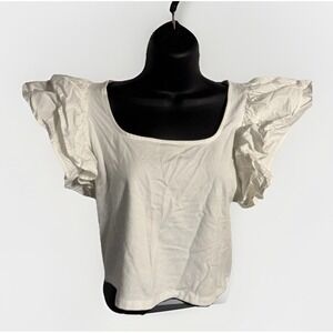 A NEW‎ DAY Ruffle Sleeve Top Women's Medium